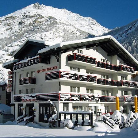 Hotel Restaurant Mattmarkblick Saas-Almagell Exterior photo