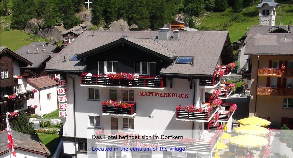 Hotel Restaurant Mattmarkblick Saas-Almagell Exterior photo